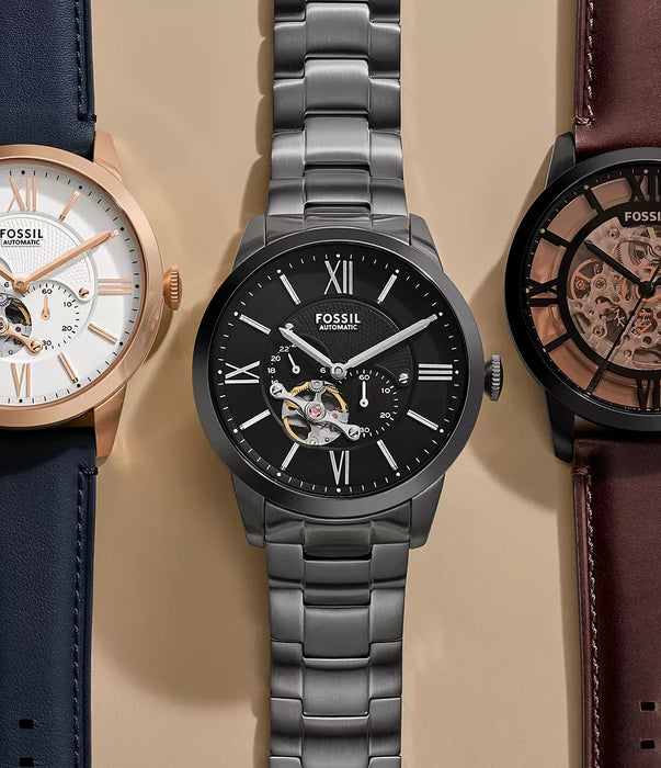 Fossil Classics Black Stainless Steel Men Watch Me3172_6