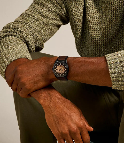 Fossil Everett Black Stainless Steel Men Watch Me3207_2