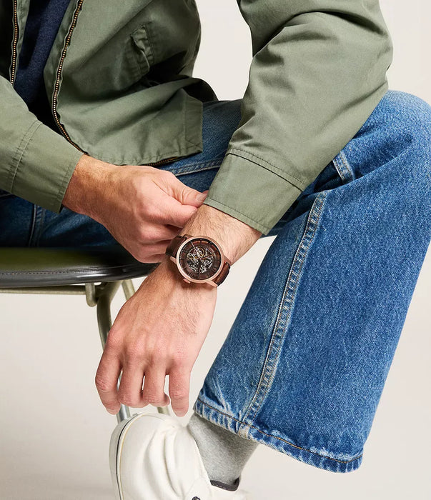 Fossil Townsman Brown Stainless Steel Men Watch Me3259_2