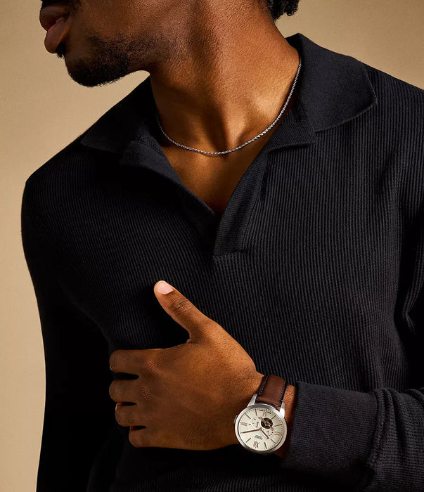 Fossil Townsman Cream Stainless Steel Men Watch Me3266_2