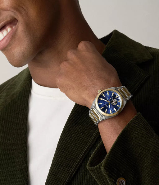 Fossil Everett Blue Stainless Steel Men Watch Me3275_2