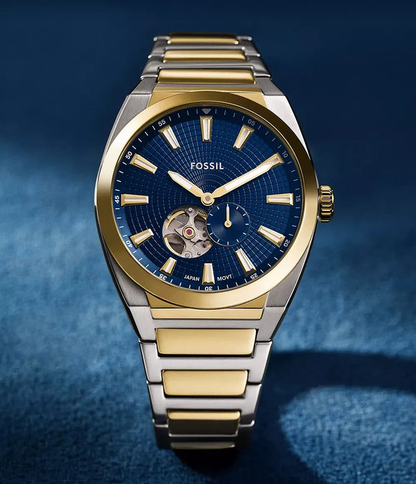 Fossil Everett Blue Stainless Steel Men Watch Me3275_9