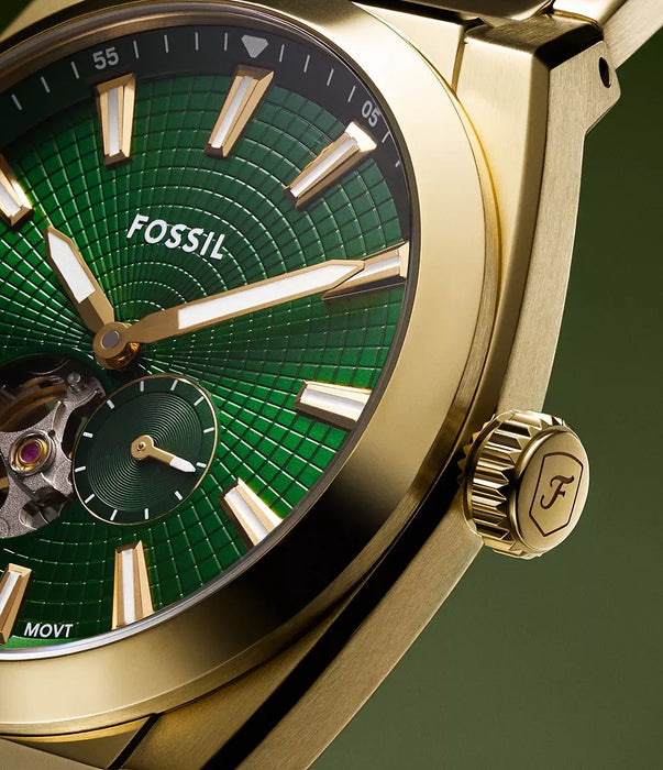 Fossil Everett Green Stainless Steel Men Watch Me3276_10
