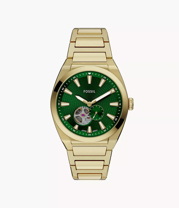 Fossil Everett Green Stainless Steel Men Watch Me3276_1