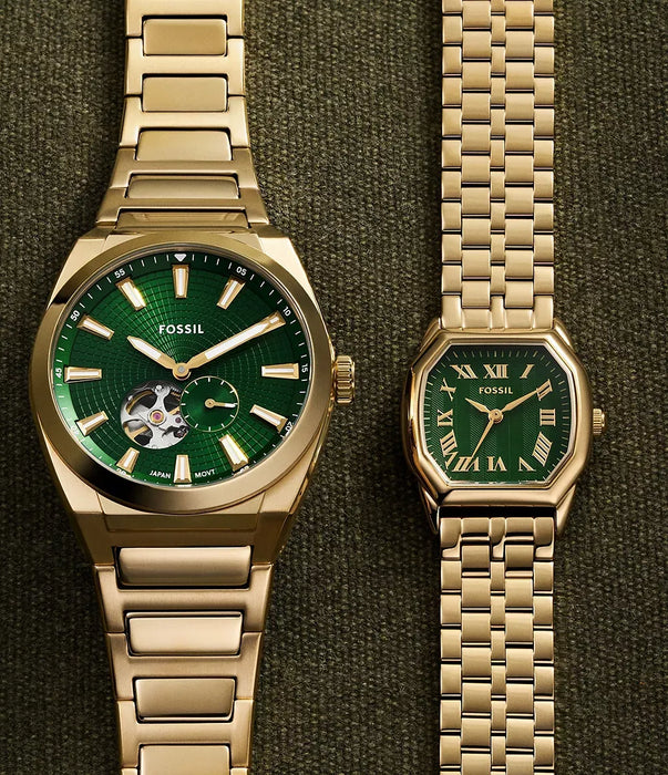 Fossil Everett Green Stainless Steel Men Watch Me3276_9