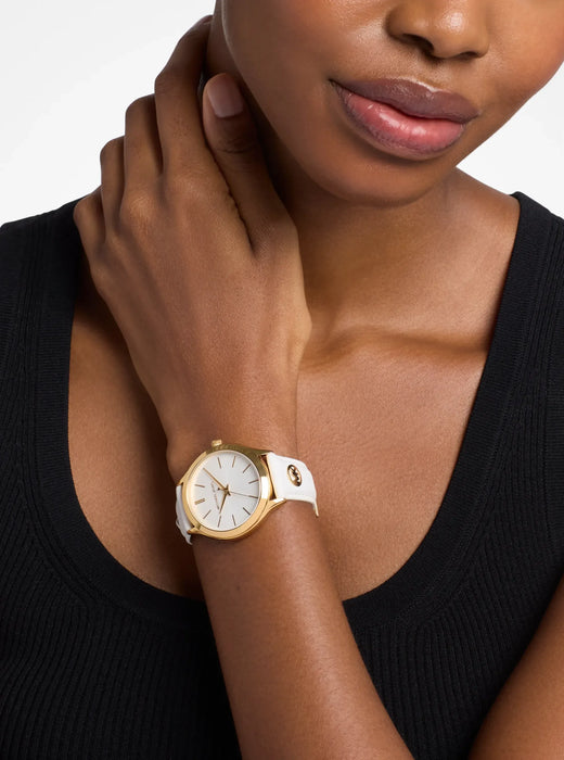 Michael Kors Slim Runway White Women Watch Mk7544_4