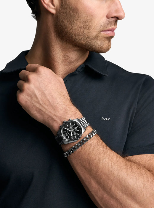 Michael Kors Lexington Black Men Watch Mk9217Set_4