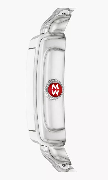 Michele Deco Madison Mid Stainless Steel Diamond Swiss Three Hand Quartz White / Silver Dial Watch MWW06G000012