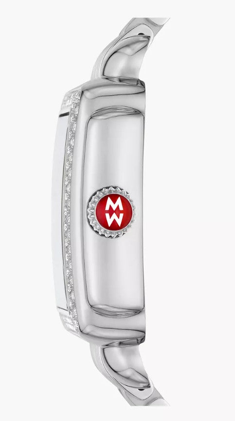 michele diamond watch from side 