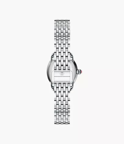 Michele Serein Oval Diamond Stainless Steel Watch MWW21H000001