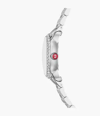 Michele Serein Oval Diamond Stainless Steel Watch MWW21H000001