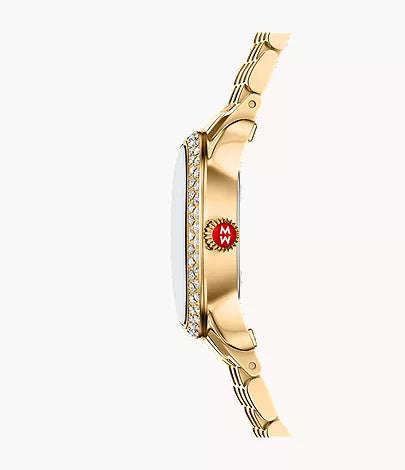 Michele Limited Edition Serein Pave 18K Gold-Plated Watch MWW21H000004
