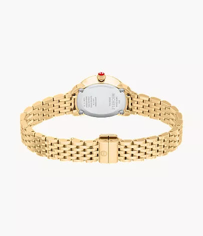 Michele Limited Edition Serein Pave 18K Gold-Plated Watch MWW21H000004
