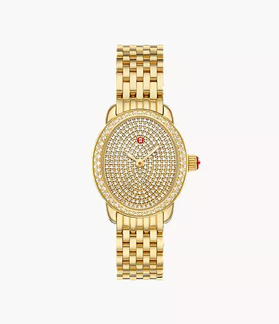 Michele Limited Edition Serein Pave 18K Gold-Plated Watch MWW21H000004