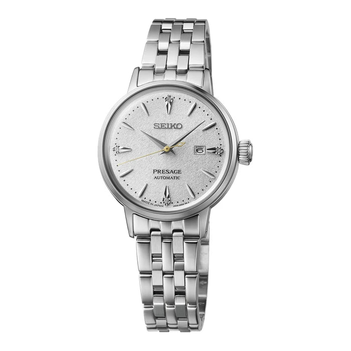 Seiko Presage White Stainless Steel Bracelet Ladies' Watch Sre017_1
