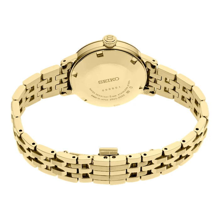 Seiko Presage Gold Stainless Steel Bracelet Ladies' Watch Sre018_3
