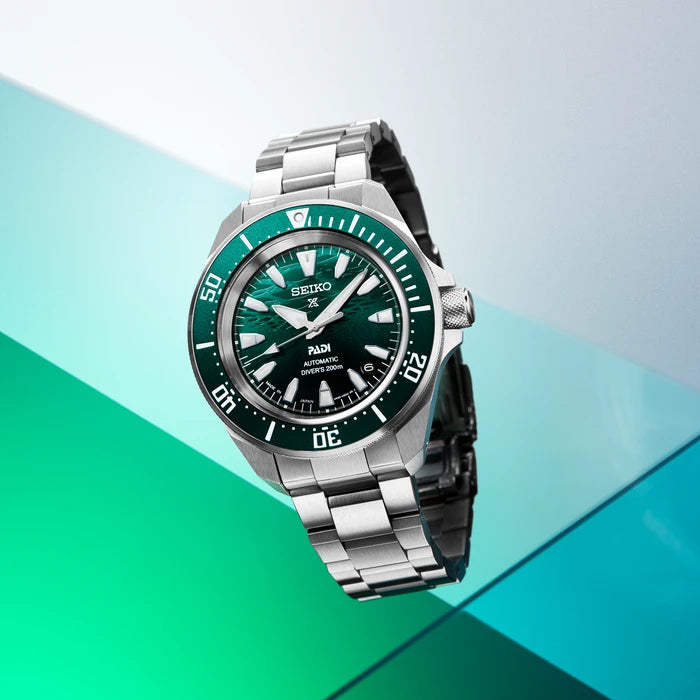 Seiko Prospex Green Stainless Steel Bracelet Men's Watch Srpl53_4