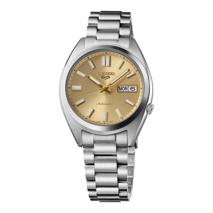 Seiko 5 Sports Gold Stainless Steel Bracelet Men's Watch Srpl59_1