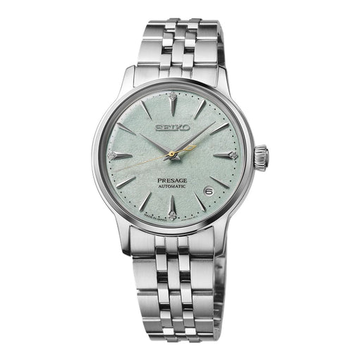 Seiko Presage Green Stainless Steel Bracelet Ladies' Watch Srpl63_1