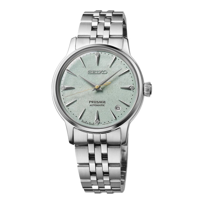 Seiko Presage Green Stainless Steel Bracelet Ladies' Watch Srpl63_1