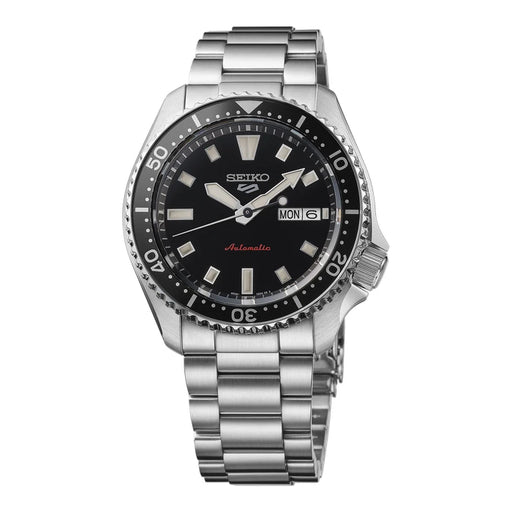 Seiko 5 Sports Black Stainless Steel Bracelet Men's Watch Srpl85_1