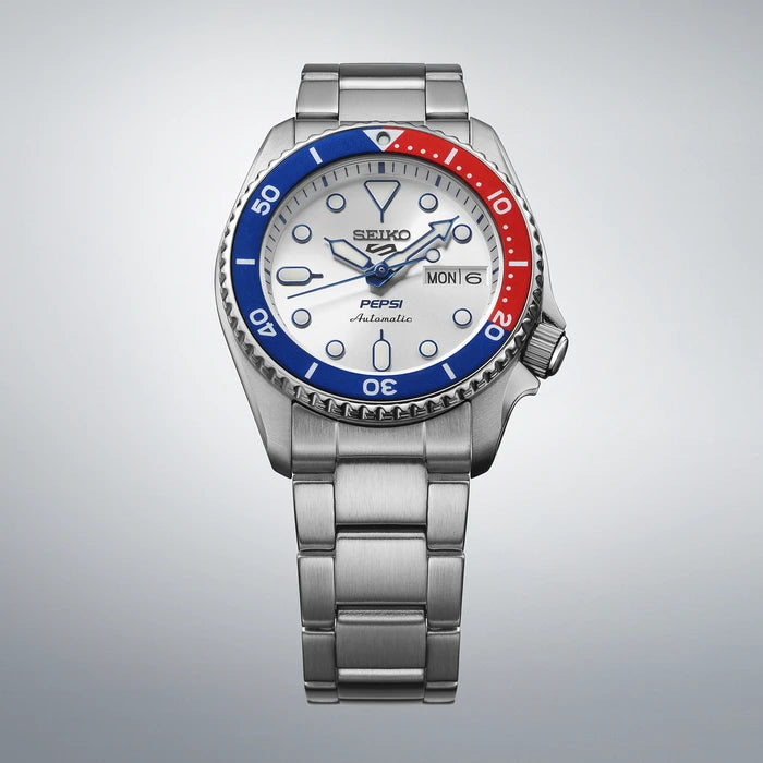 Seiko 5 Sports Silver Stainless Steel Bracelet Men's Watch Srpl99_3