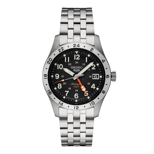 Seiko 5 Sports Black Stainless Steel Bracelet Men Watch Ssk023_1