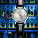 Seiko Presage Silver Dark Blue Leather Strap Men's Watch Ssk049_4