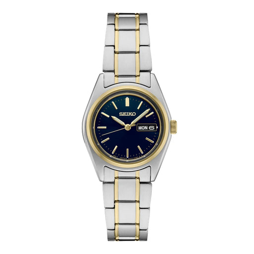 Seiko Sur436 Blue Two-Tone Stainless Steel Bracelet Women Watch Sur436_1