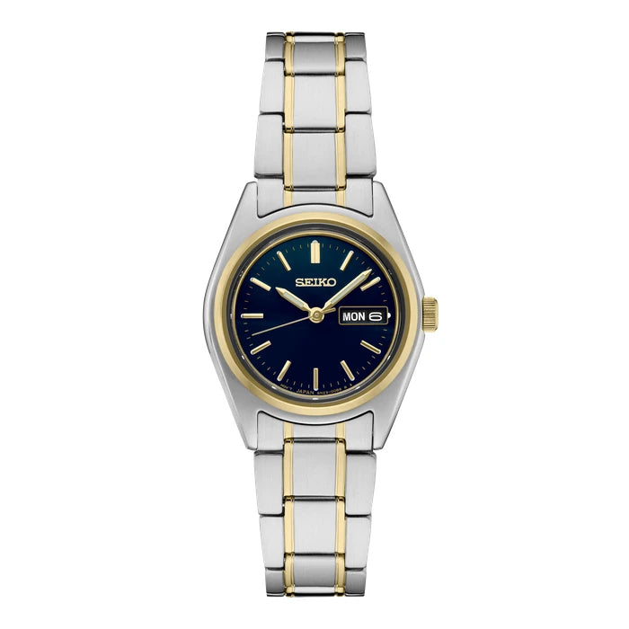 Seiko Sur436 Blue Two-Tone Stainless Steel Bracelet Women Watch Sur436_1