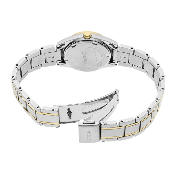 Seiko Sur436 Blue Two-Tone Stainless Steel Bracelet Women Watch Sur436_3