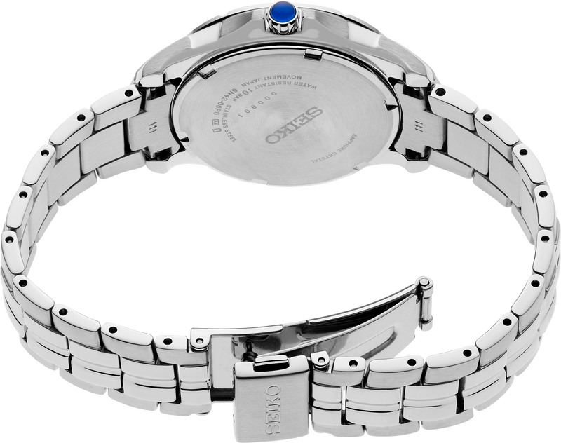 Seiko Coutura Light Blue Mother of Pearl Dial Women's Watch SUR583