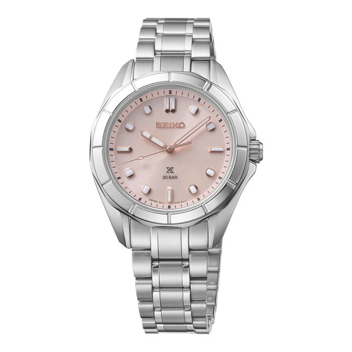 Seiko Prospex Pink Stainless Steel Bracelet Ladies' Watch Sur597_1