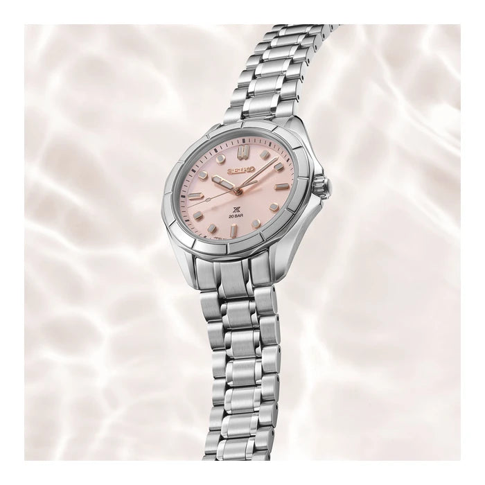 Seiko Prospex Pink Stainless Steel Bracelet Ladies' Watch Sur597_3