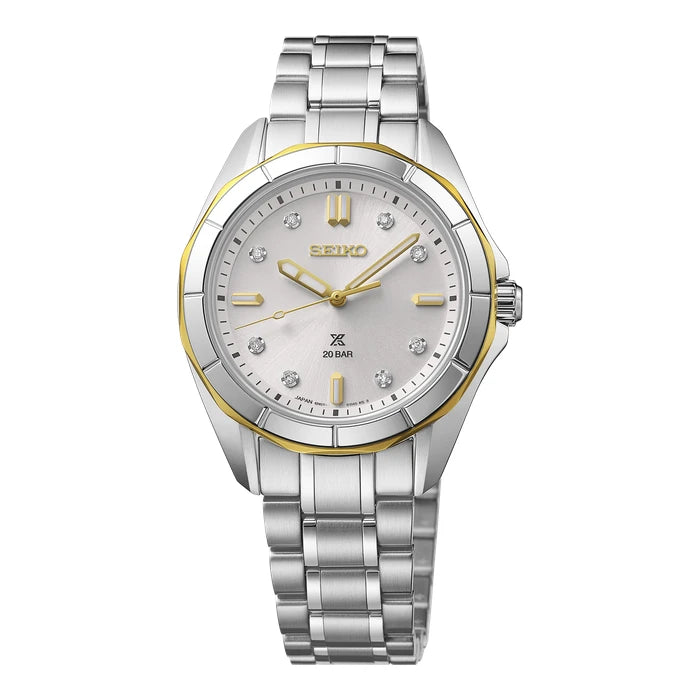 Seiko Prospex Silver Stainless Steel Bracelet Ladies' Watch Sur618_1