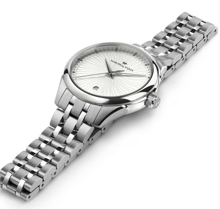 Hamilton Silver Jazz Master Lady Quartz white Dial 34mm Women's Watch H32231110