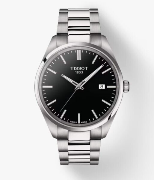 Tissot PR 100 Quartz EOL Black Dial Stainless Steel Men's Watch T1504101105100