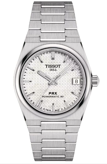 Tissot PRX Powermatic Auto White Stainless Steel Men's Watch T1372071111100