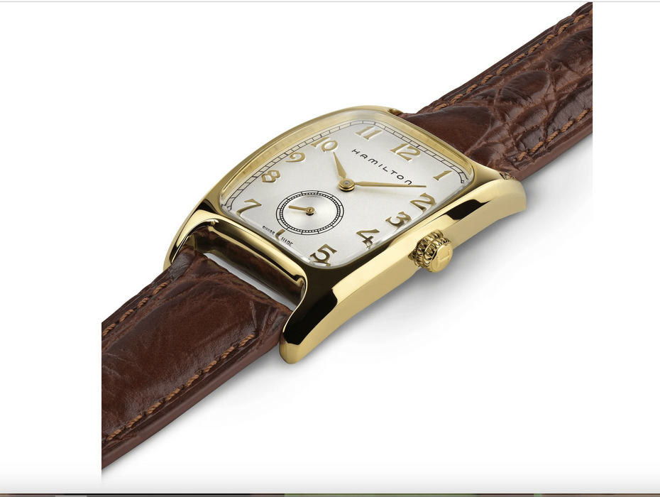 Hamilton Boulton Quartz Brown Leather White Dial Men's Watch H13431553