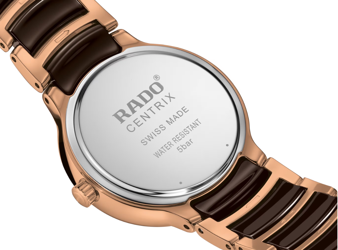 Rado Centrix Diamonds Brown dial Round 30.5mm women's Watch R30024712