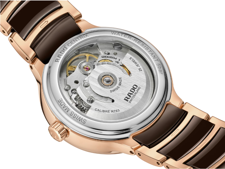 Rado Centrix Automatic Diamonds Brown dial Round 35.0mm women's Watch R30037732
