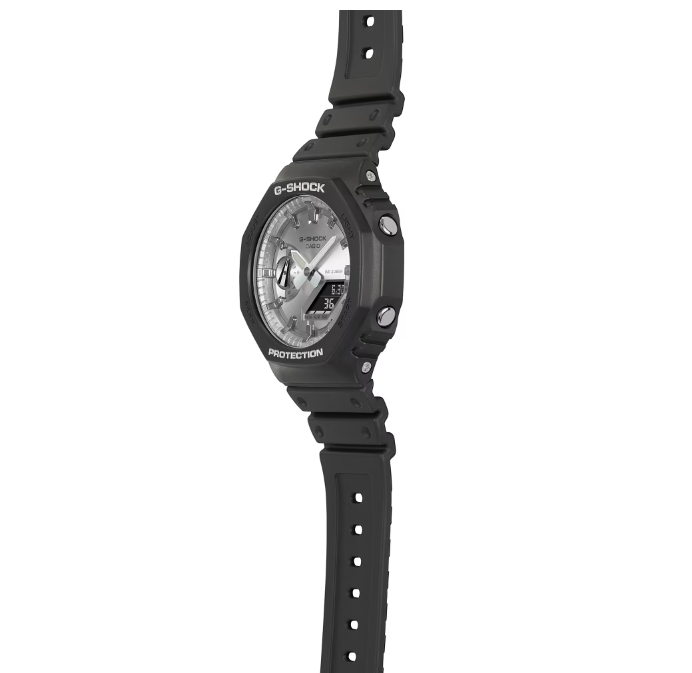 Casio G-Shock Analog Digital 2100 Series Silver Dial Men's Watch GA2100SB-1A