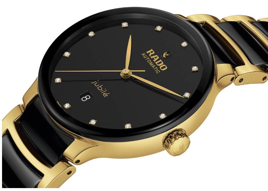 Rado Centrix Automatic Diamonds Black dial Round 39.5mm Unisex Watch R30008742