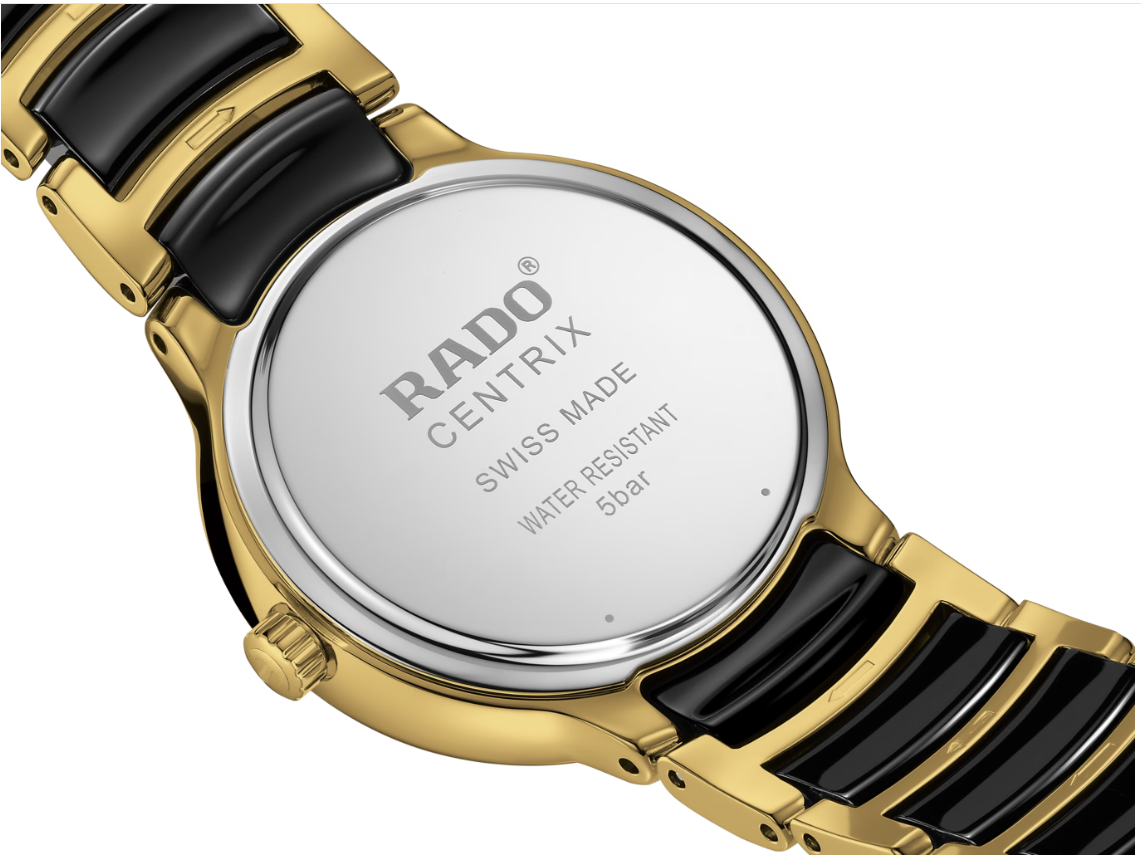 Rado Centrix Diamonds Black dial Round 30.5mm women's Watch R30025712