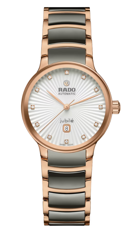 Rado Centrix Automatic Diamonds Silver dial Round 30.5mm women's Watch R30019742