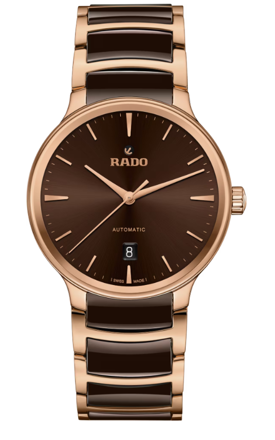 Rado Centrix Automatic Brown dial Round 39.5mm Unisex Watch R30017302