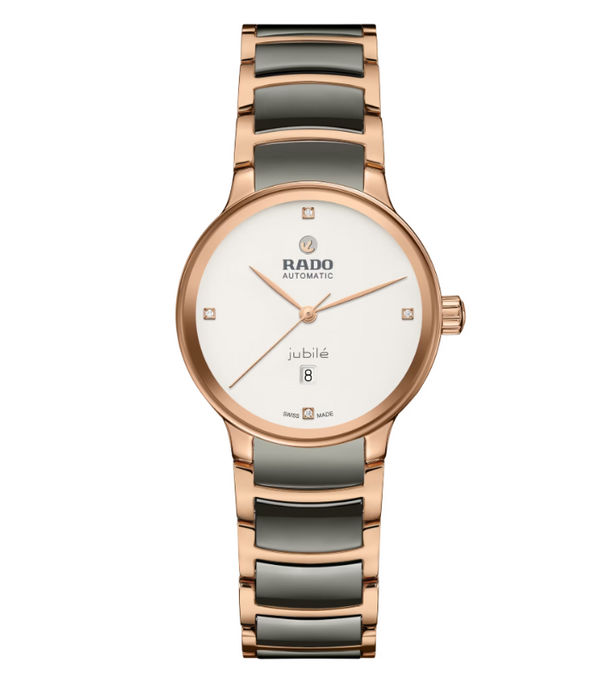 Rado Centrix Automatic Diamonds Silver dial Round 30.5mm women's Watch R30019722