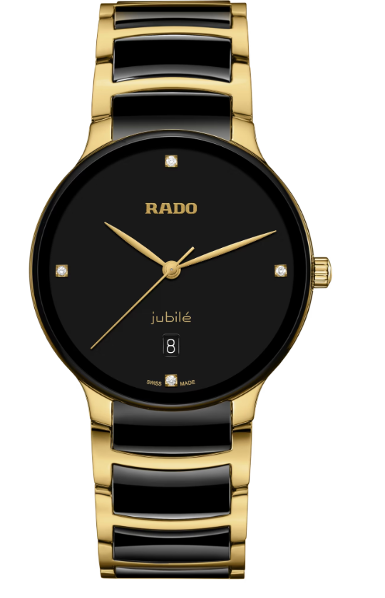 Rado Centrix Diamonds Black dial Round 39.5mm Unisex Watch R30022712
