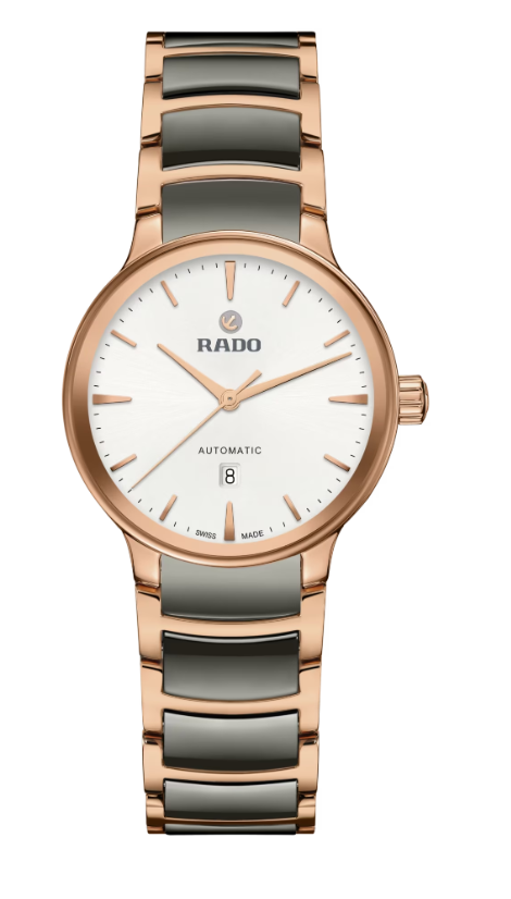 Rado Centrix Automatic Silver white dial Round 30.5mm women's Watch R30019012