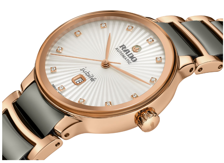 Rado Centrix Automatic Diamonds Silver dial Round 30.5mm women's Watch R30019742